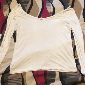 Aeropostale white crop top